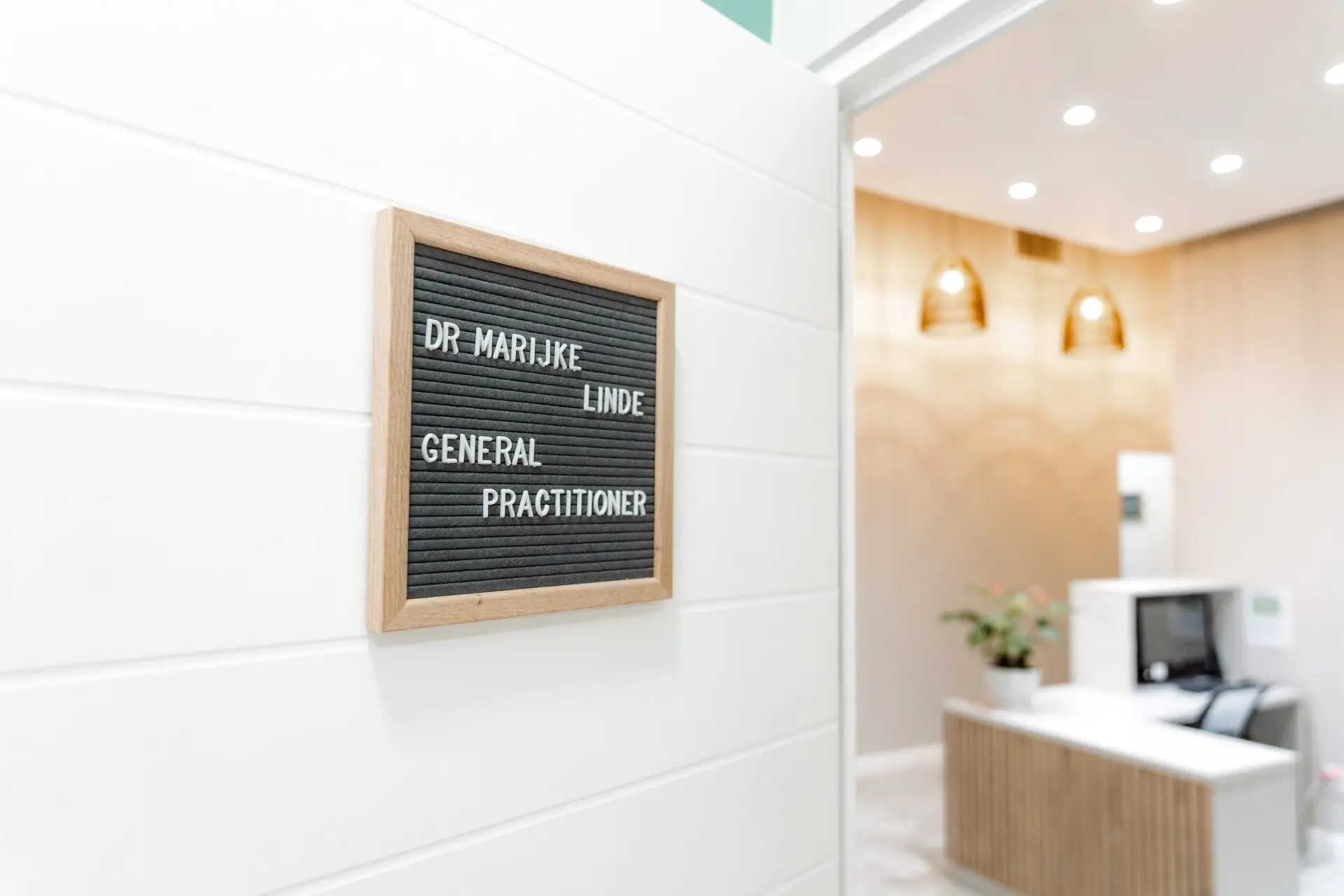 Reception area inside Village Health Medical Centre