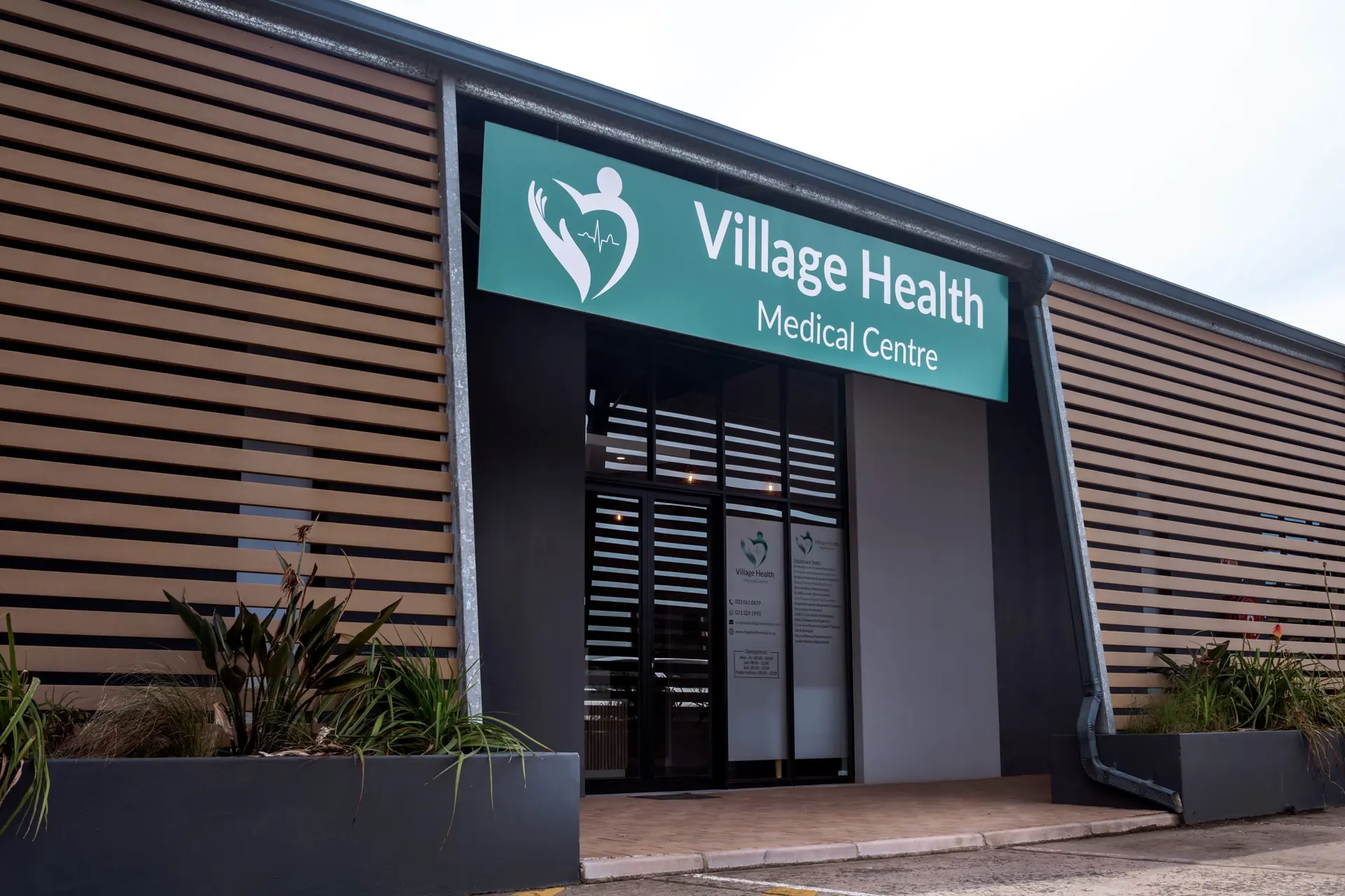 Village Health Medical Centre entrance in Umhlali